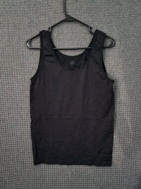 Jilla Stretch Black Tank Top Women's 1X